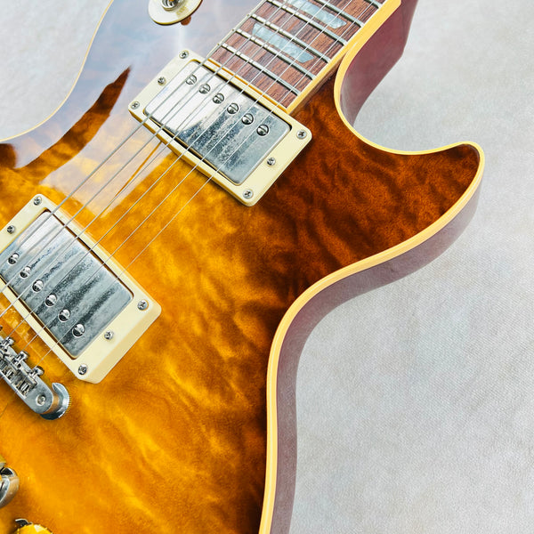 1988 Gibson USA Les Paul Standard Pre-Historic Reissue Quilt Top Vintage Electric Guitar - Heritage Dark Sunburst - 10
