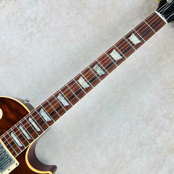 1988 Gibson USA Les Paul Standard Pre-Historic Reissue Quilt Top Vintage Electric Guitar - Heritage Dark Sunburst - 14