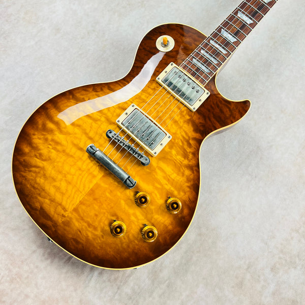 1988 Gibson USA Les Paul Standard Pre-Historic Reissue Quilt Top Vintage Electric Guitar - Heritage Dark Sunburst - 5