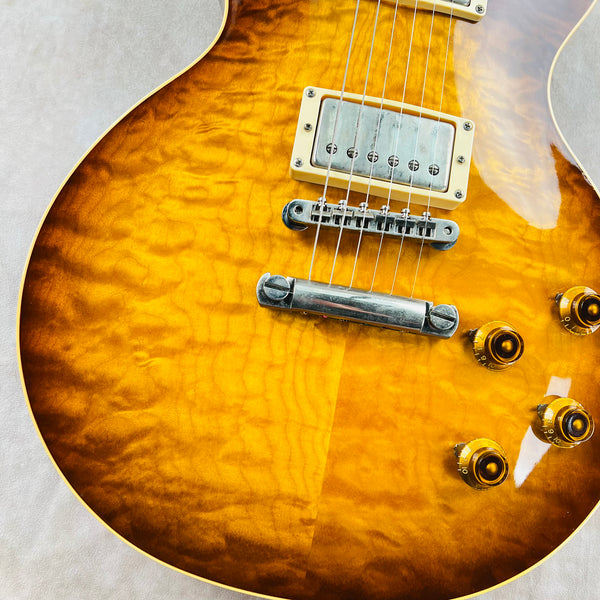 1988 Gibson USA Les Paul Standard Pre-Historic Reissue Quilt Top Vintage Electric Guitar - Heritage Dark Sunburst - 8