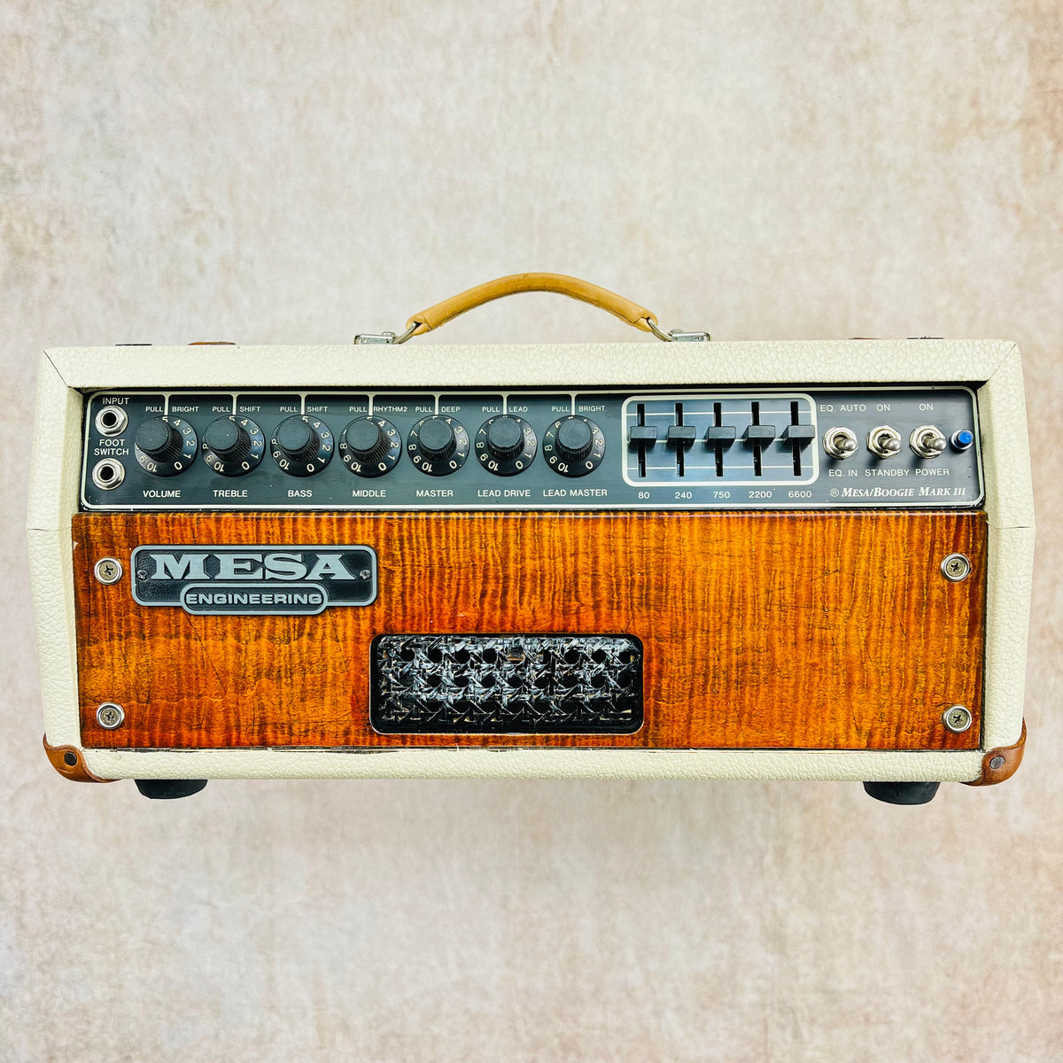 Mesa Boogie Mark III Simul-Class Guitar Amplifier Head Blue Stripe 198 ...