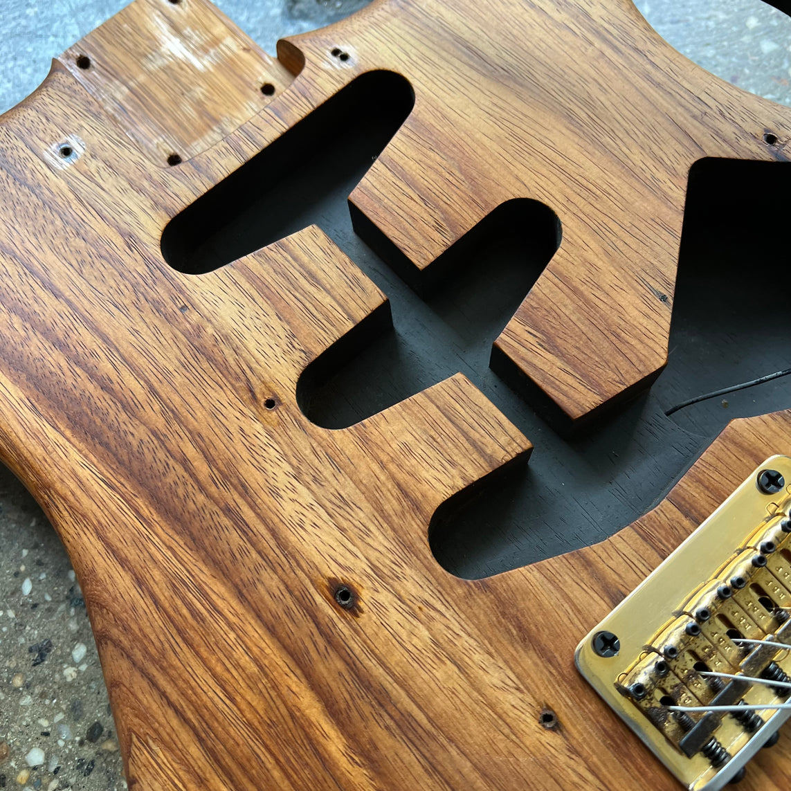 ESP Strat Style Custom Koa Electric Guitar ca. 1990 - Natural