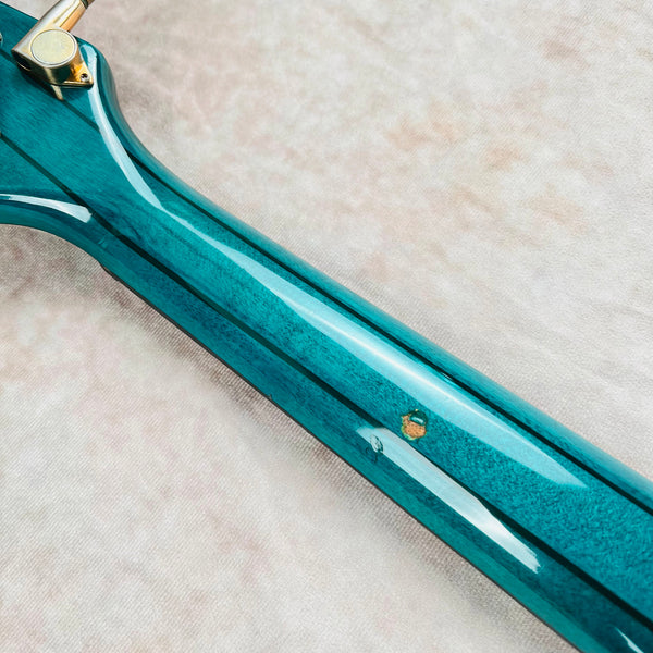 Ibanez SR1205 Soundgear 5-String Electric Bass Guitar Made In Korea 1994 - Transparent Turquoise - 18