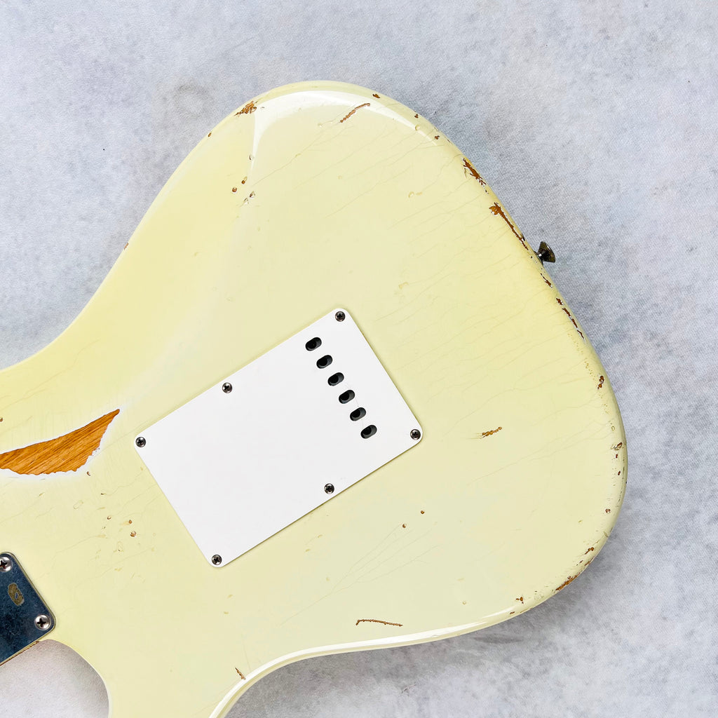 Fender Custom Shop 1960 Stratocaster Relic Previously Owned By Jeff Tweedy 1999 - Olympic White - 12