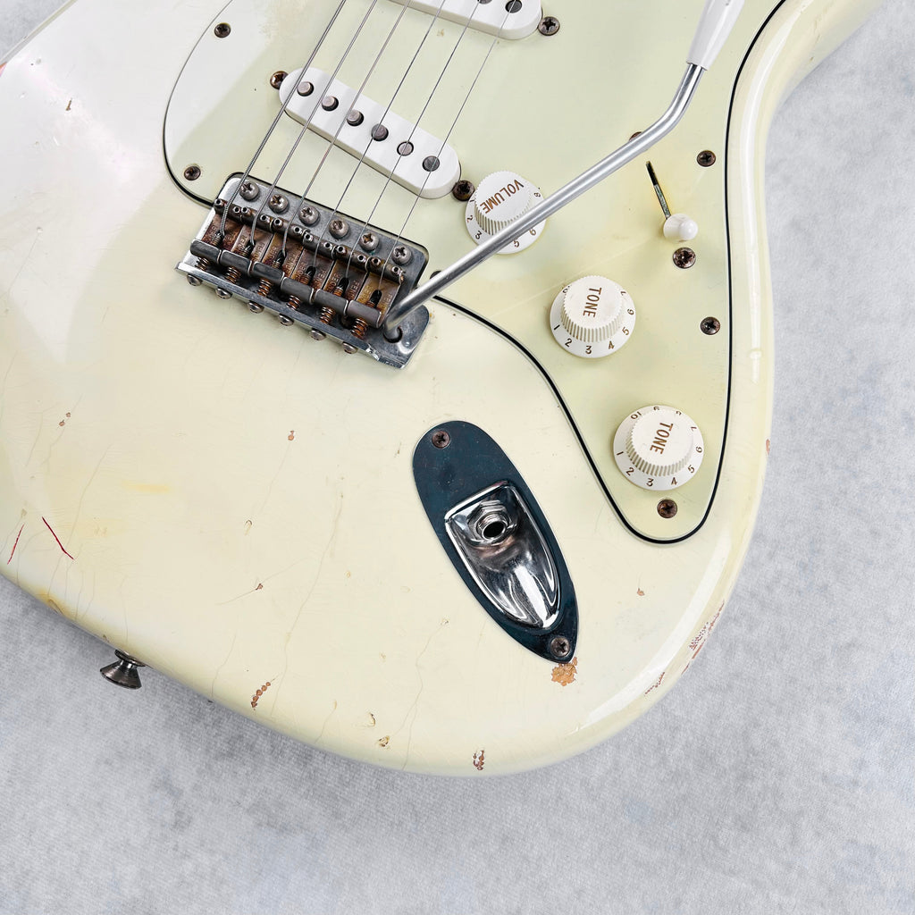Fender Custom Shop 1960 Stratocaster Relic Previously Owned By Jeff Tweedy 1999 - Olympic White - 5