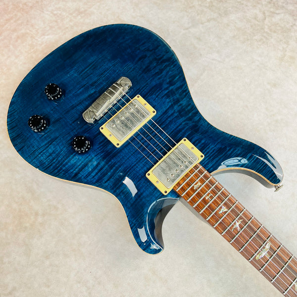 2000 PRS Custom 22 10-Top Electric Guitar Wide Fat Dragon II Wraparound Whale Blue - 11