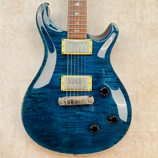 2000 PRS Custom 22 10-Top Electric Guitar Wide Fat Dragon II Wraparound Whale Blue - 1