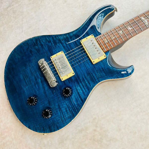 2000 PRS Custom 22 10-Top Electric Guitar Wide Fat Dragon II Wraparound Whale Blue - 8