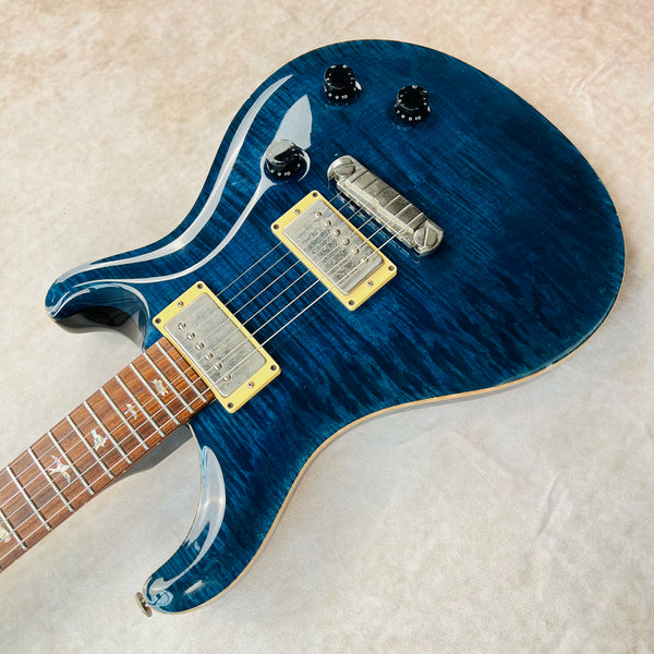 2000 PRS Custom 22 10-Top Electric Guitar Wide Fat Dragon II Wraparound Whale Blue - 9