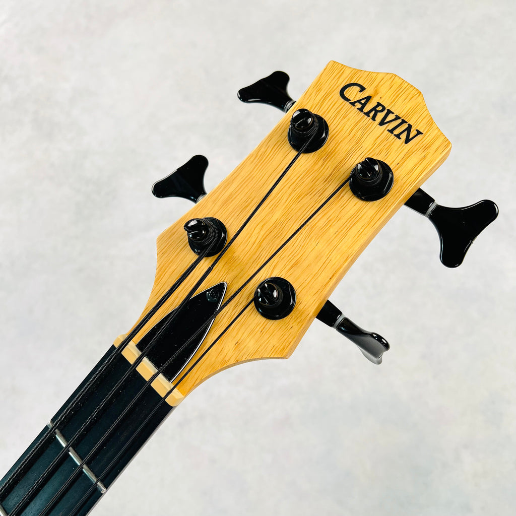 2000s Carvin B4 Korina Top 4-String Bolt-On Electric Bass Guitar - Satin Natural - 10