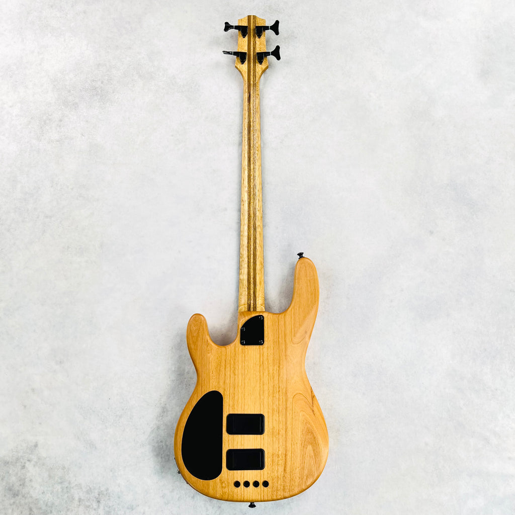 2000s Carvin B4 Korina Top 4-String Bolt-On Electric Bass Guitar - Satin Natural - 12
