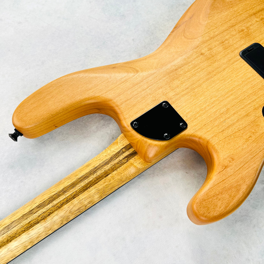 2000s Carvin B4 Korina Top 4-String Bolt-On Electric Bass Guitar - Satin Natural - 15
