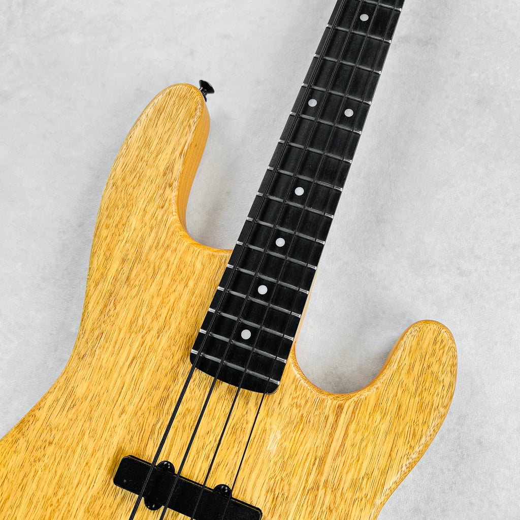 2000s Carvin B4 Korina Top 4-String Bolt-On Electric Bass Guitar - Satin Natural - 3