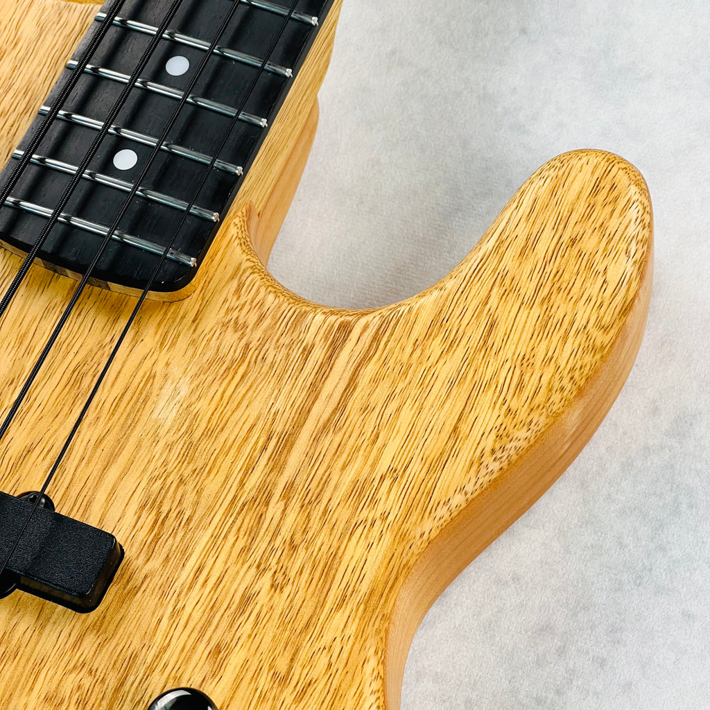 2000s Carvin B4 Korina Top 4-String Bolt-On Electric Bass Guitar - Satin Natural - 7