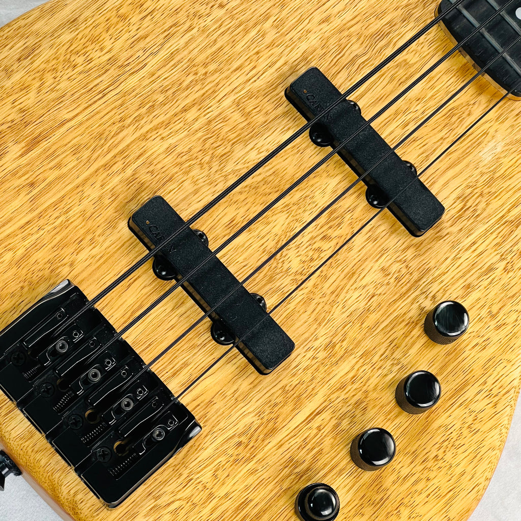 2000s Carvin B4 Korina Top 4-String Bolt-On Electric Bass Guitar - Satin Natural - 8