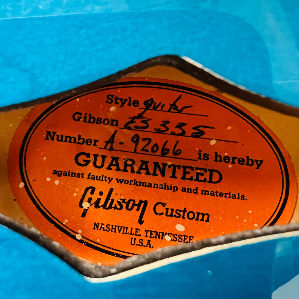 Gibson Custom Shop 1959 ES-335 Reissue 2002 - Beale Street Blue - 7