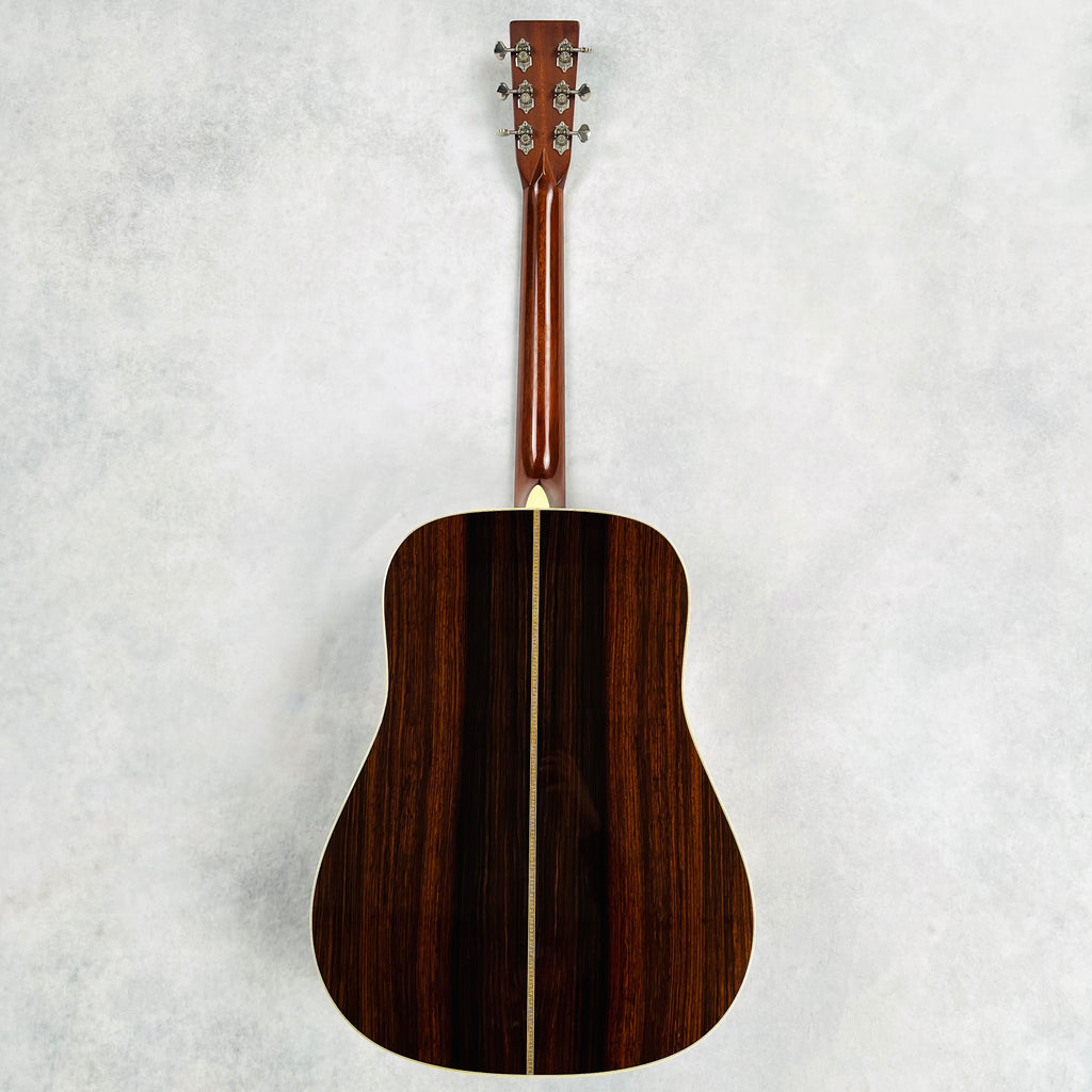 2002 Martin HD-28V Vintage Series Herringbone Dreadnought Acoustic Guitar Natural - 12