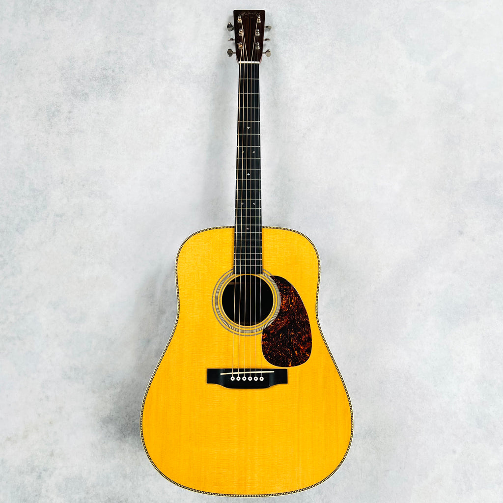 2002 Martin HD-28V Vintage Series Herringbone Dreadnought Acoustic Guitar Natural - 2