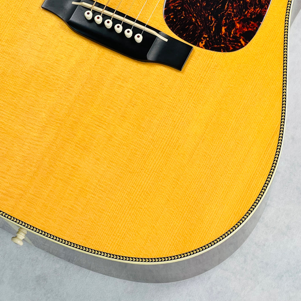 2002 Martin HD-28V Vintage Series Herringbone Dreadnought Acoustic Guitar Natural - 5