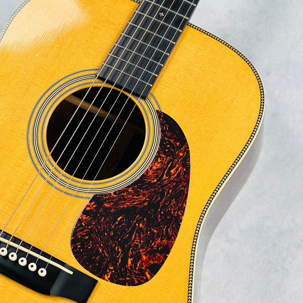 2002 Martin HD-28V Vintage Series Herringbone Dreadnought Acoustic Guitar Natural - 6
