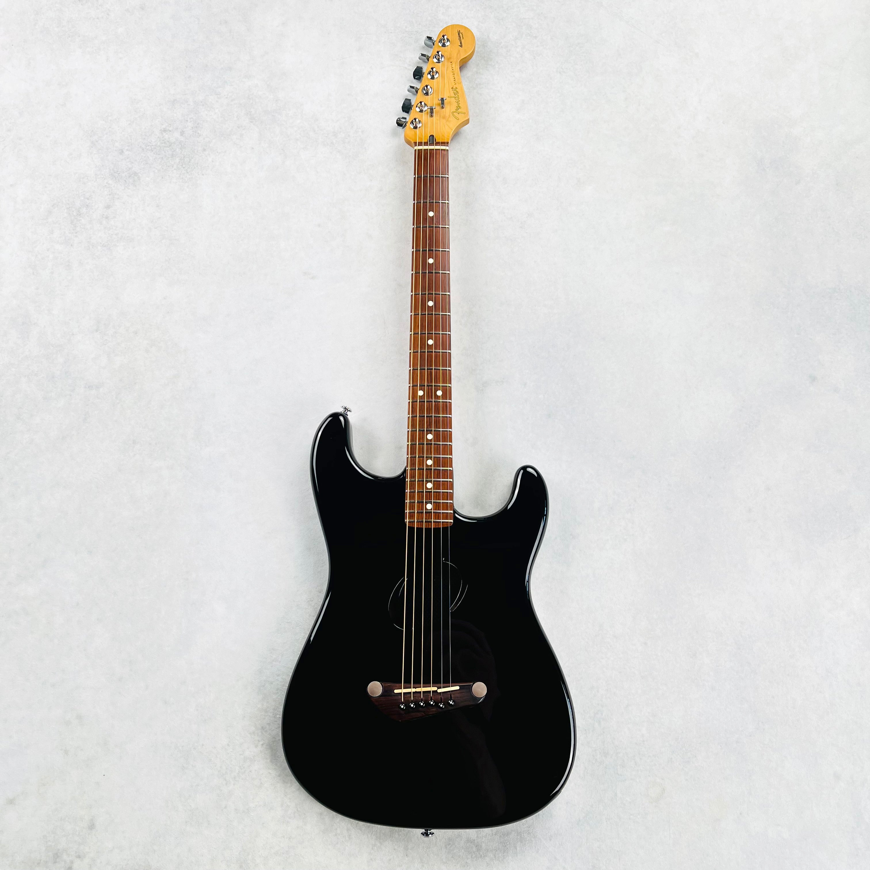 Fender Acoustasonic Stratocaster 2004 - Ebony Transparent | Tone Wolf