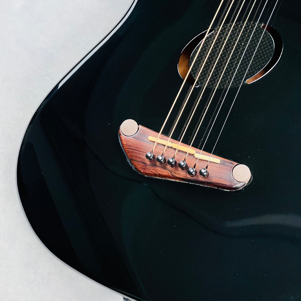 Fender Acoustasonic Stratocaster 2004 - Ebony Transparent - 4