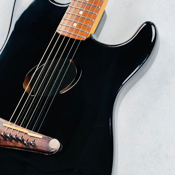 Fender Acoustasonic Stratocaster 2004 - Ebony Transparent - 6