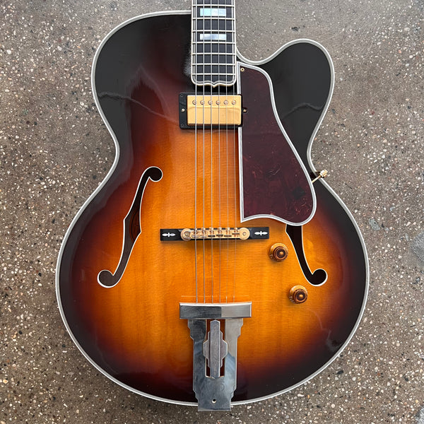 2007 Gibson Custom Shop Wes Montgomery L-5CES Built By James Hutchins Arcthop Hollow Body Electric Guitar Sunburst - 1