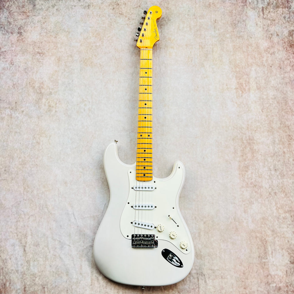 2008 Fender Eric Johnson Stratocaster Maple Artist Series Electric Guitar White Blonde - 2