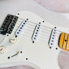 2008 Fender Eric Johnson Stratocaster Maple Artist Series Electric Guitar White Blonde - 8