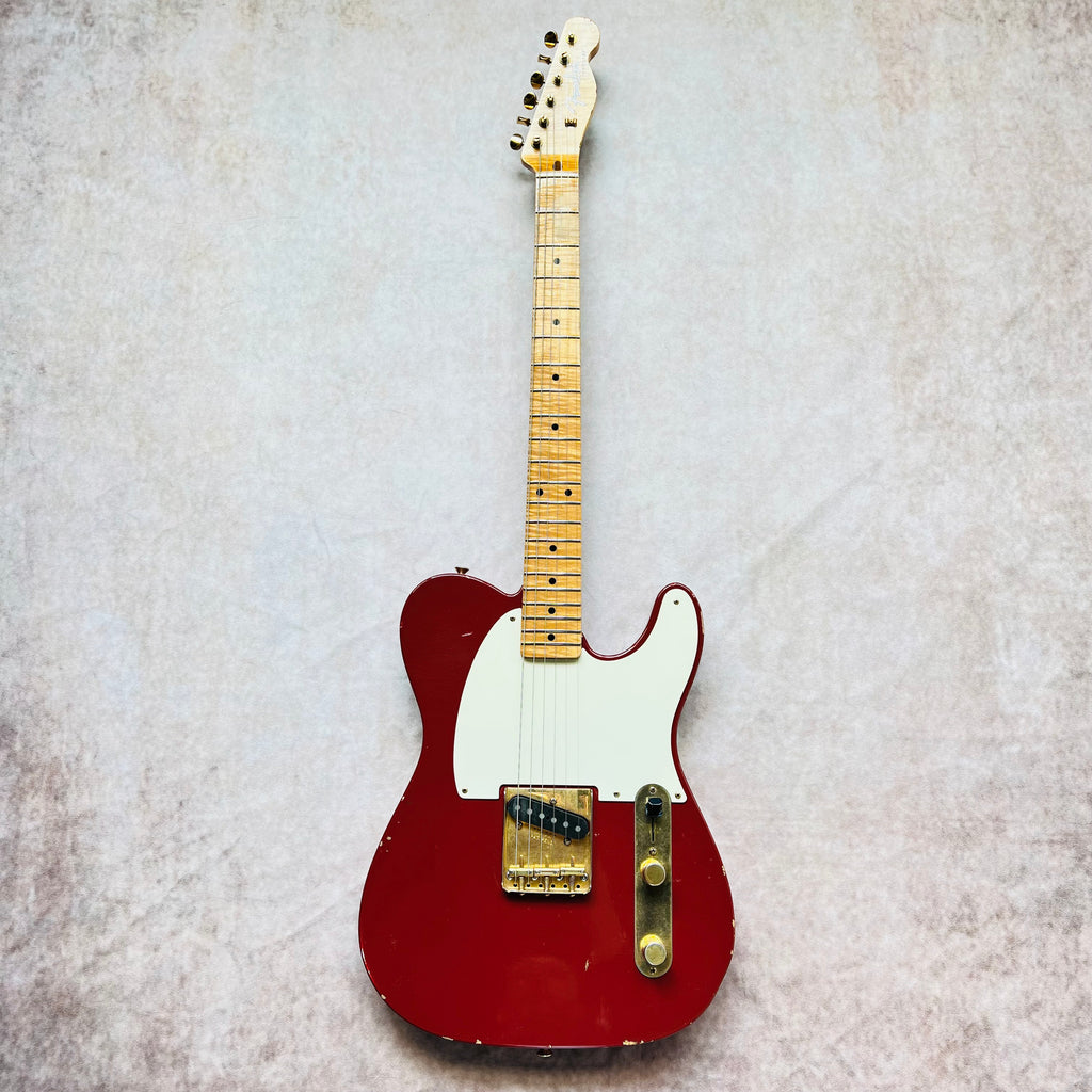 Fender Custom Shop Custom Esquire Relic Masterbuilt by Paul Waller AAA Flame Maple Neck 2010 - Dakota Red - 2