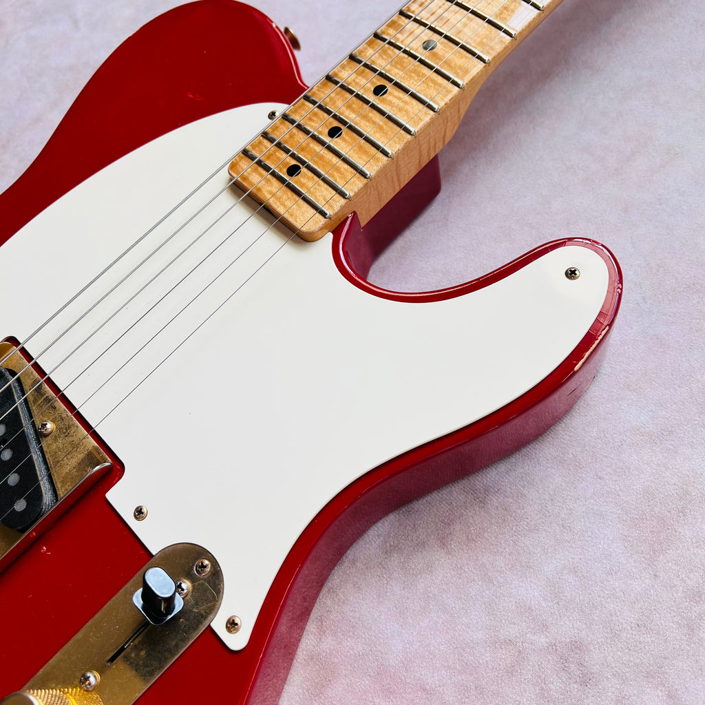 Fender Custom Shop Custom Esquire Relic Masterbuilt by Paul Waller AAA Flame Maple Neck 2010 - Dakota Red - 6