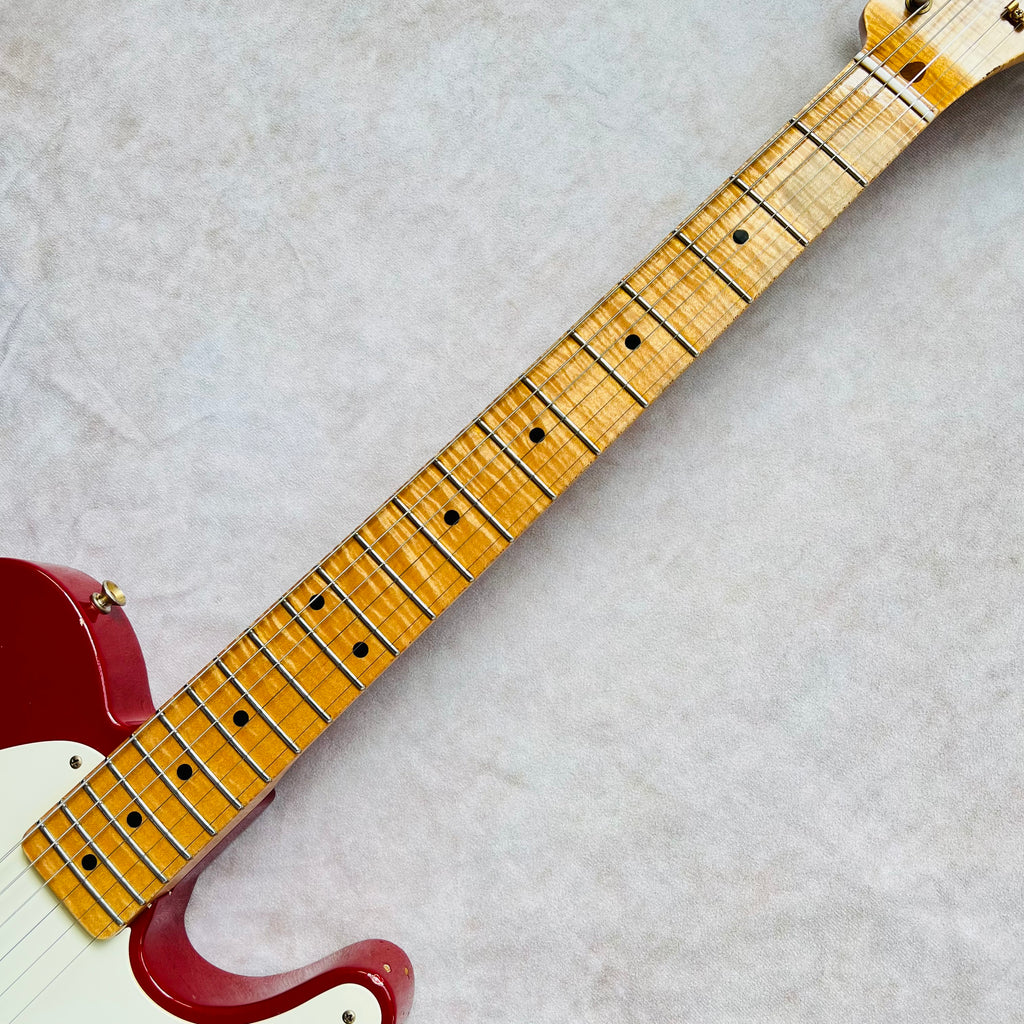 Fender Custom Shop Custom Esquire Relic Masterbuilt by Paul Waller AAA Flame Maple Neck 2010 - Dakota Red - 8