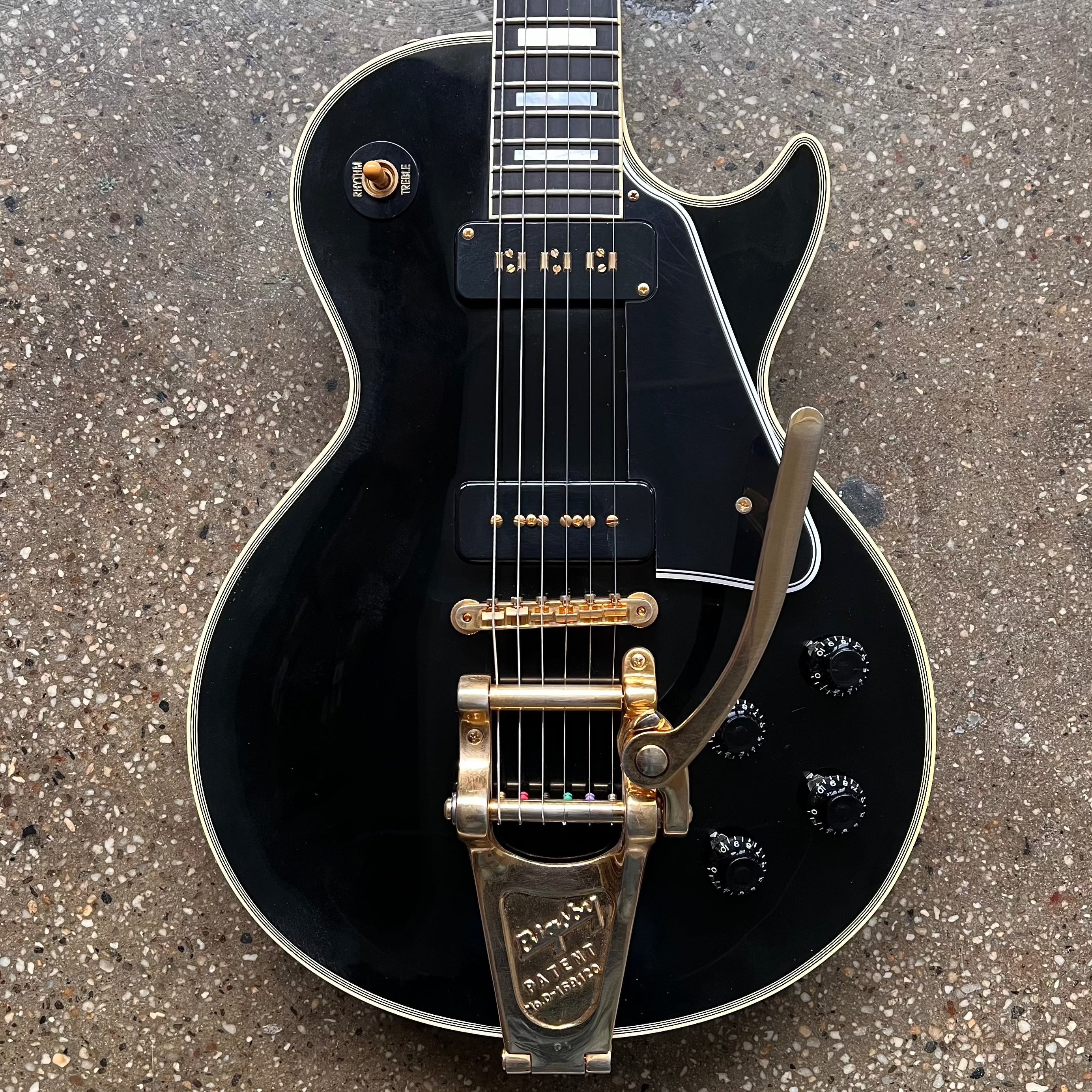 Gibson Custom Shop '54 Les Paul Custom with Bigsby Black Beauty VOS 2010 -  Ebony
