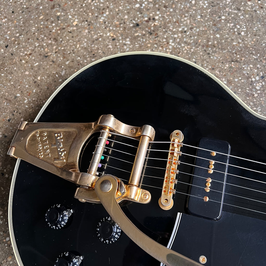 Gibson Custom Shop '54 Les Paul Custom with Bigsby Black Beauty VOS 2010 - Ebony - 5