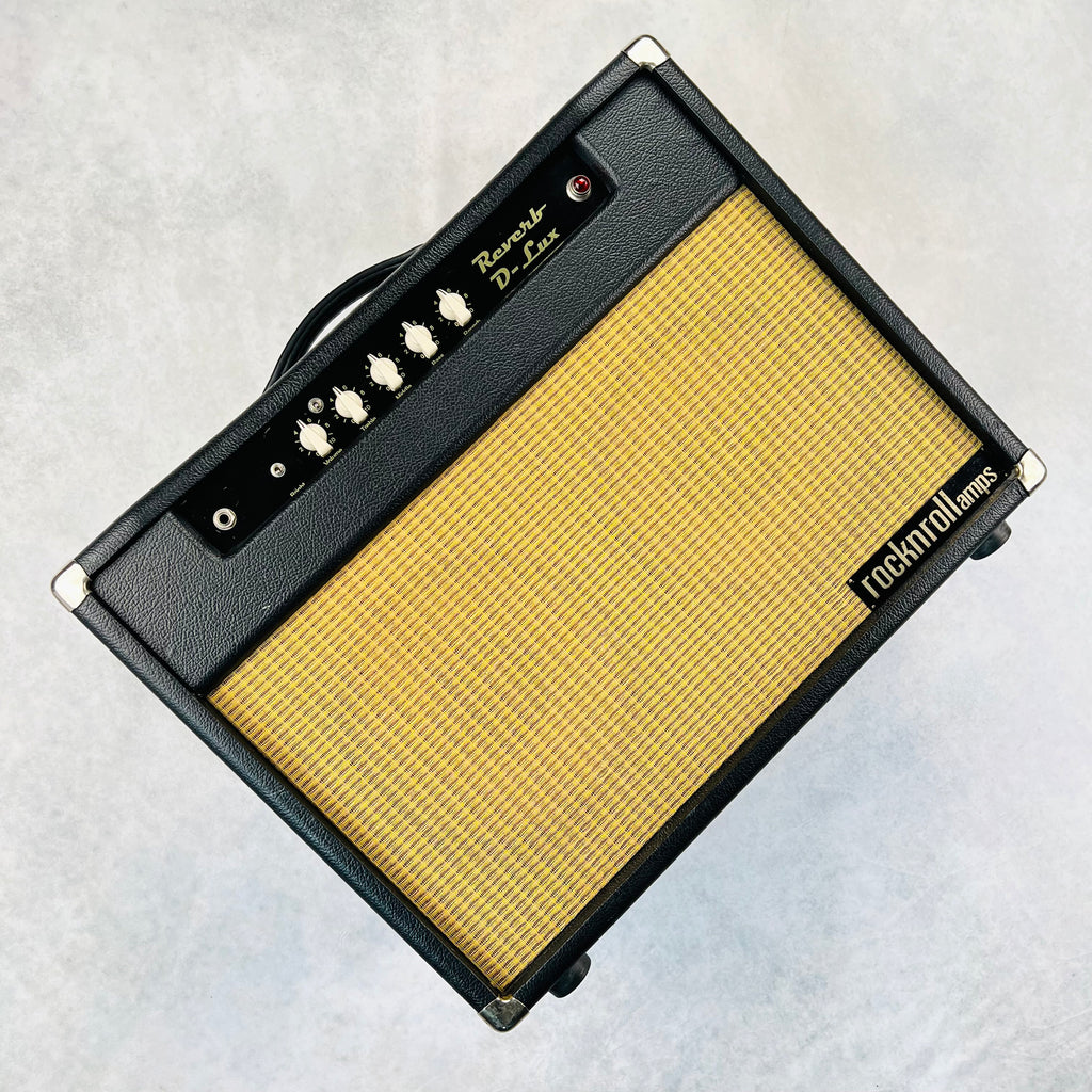 Rocknroll Amps Reverb D-Lux Prototype Handwired 40 Watt 2x10 Tube Amplifier 2010s - Black - 15
