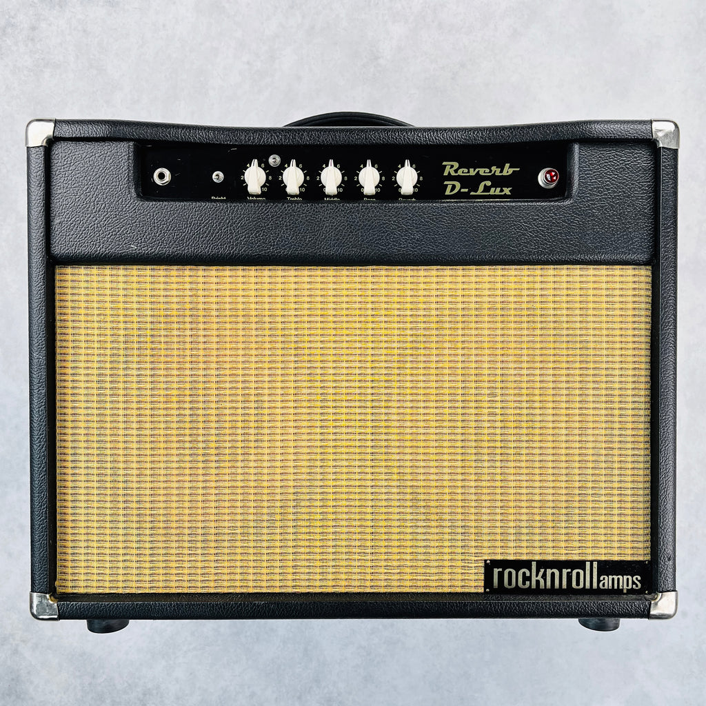 Rocknroll Amps Reverb D-Lux Prototype Handwired 40 Watt 2x10 Tube Amplifier 2010s - Black - 1