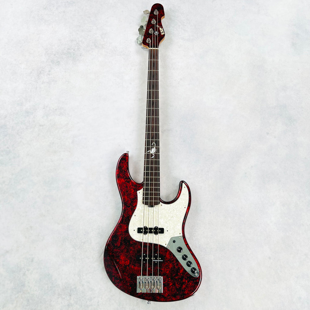 ESP Alice Nine Saga Signature Bass Flame 2011 -  Volcano Red - 2