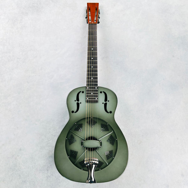 National Reso-Phonic NRP 14-Fret Round Neck Resonator 2011 - Green Silver Burst - 2