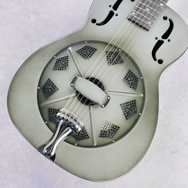 National Reso-Phonic NRP 14-Fret Round Neck Resonator 2011 - Green Silver Burst - 4