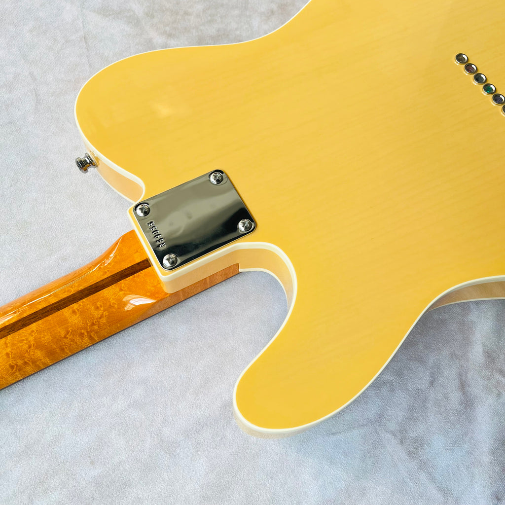 Fender Custom Shop Custom Deluxe Telecaster Masterbuilt By Yuriy Shishkov Quilt Top NOS 2012 - Nocaster Blonde - 16