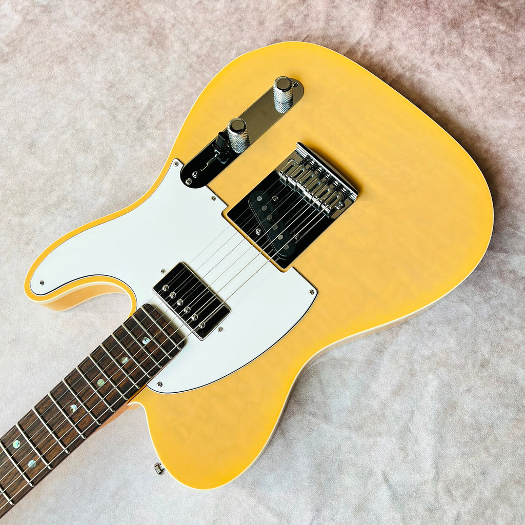 Fender Custom Shop Custom Deluxe Telecaster Masterbuilt By Yuriy Shishkov Quilt Top NOS 2012 - Nocaster Blonde - 8