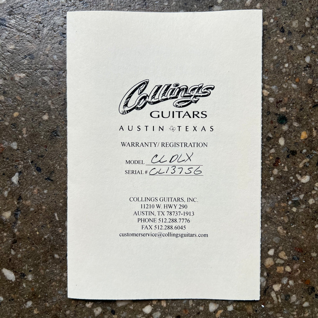 Collings CL City Limits Deluxe Figured Koa Top 2013 - Natural - 22