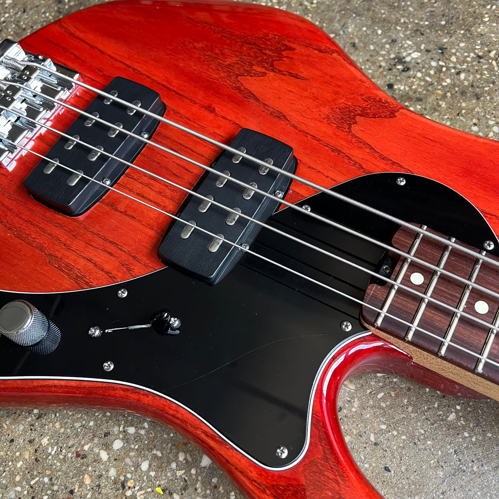 Fender American Deluxe Dimension Bass IV HH Rosewood Fretboard 2013 - Cayenne Burst - 8