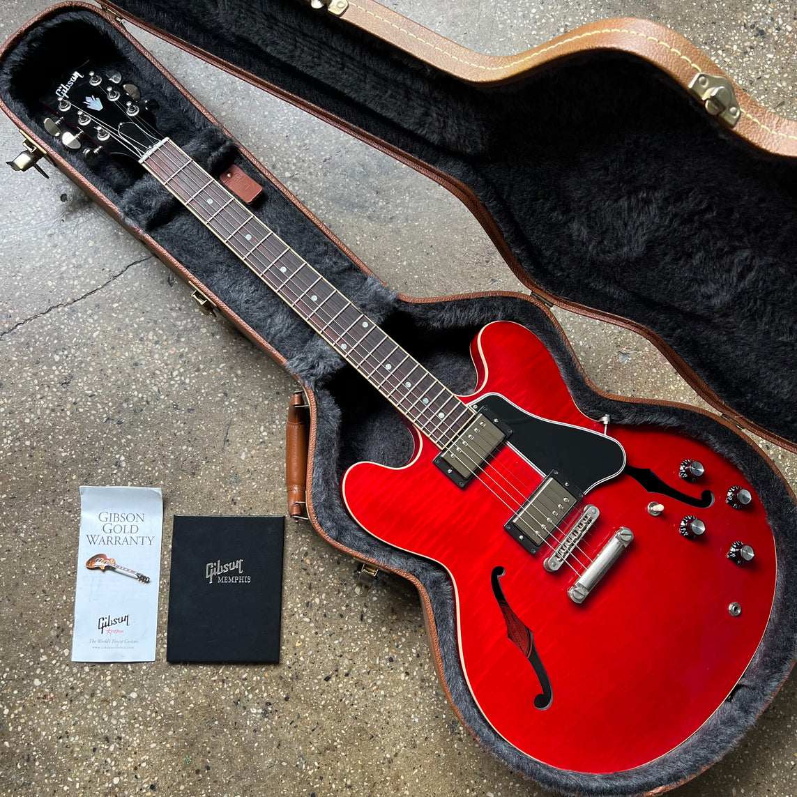 GIBSON Memphis ES-335 Dot PlainTop - 2013 - Solid Gold