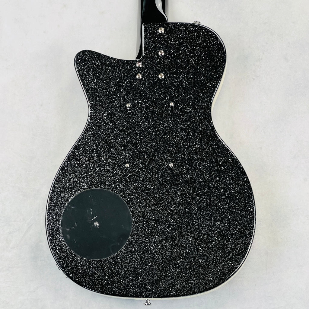 Danelectro '56 Baritone with Hardshell Case 2014 - Black Metalflake - 10