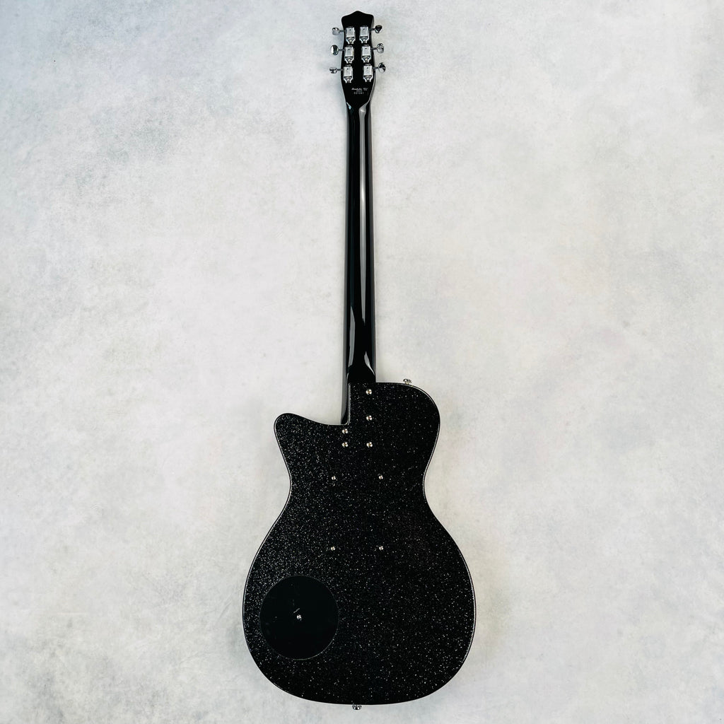 Danelectro '56 Baritone with Hardshell Case 2014 - Black Metalflake - 11