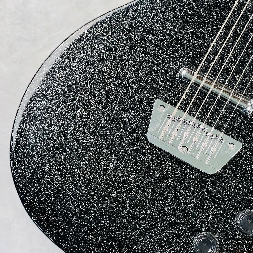 Danelectro '56 Baritone with Hardshell Case 2014 - Black Metalflake - 4