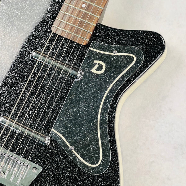 Danelectro '56 Baritone with Hardshell Case 2014 - Black Metalflake - 6