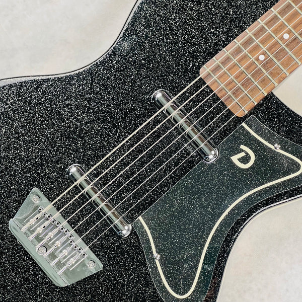 Danelectro '56 Baritone with Hardshell Case 2014 - Black Metalflake - 7